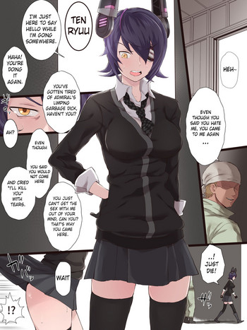 Teitoku ga Shiranai Tokoro de Yarichin Seibishi to no Uwaki Sex ni Dohamari Shita KanColle no Tenryuu | While admiral doesn't know it, Tenryuu is having NTR sex with an engineer.