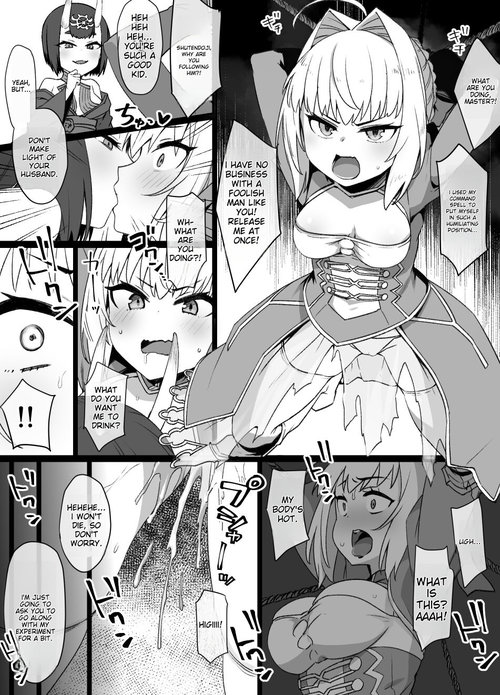 FGO Shuten Douji x Nero Hyoui Manga |  FGO Shuten Doji x Nero Possession Manga