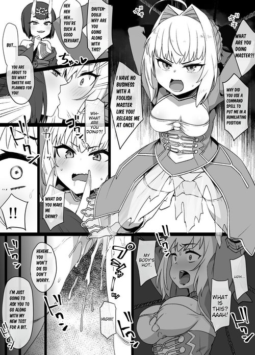 FGO Shuten Douji x Nero Hyoui Manga |  FGO Shuten Doji x Nero Possession Manga