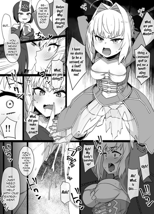 FGO Shuten Douji x Nero Hyoui Manga |  FGO Shuten Doji x Nero Possession Manga