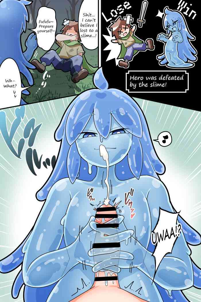 Paizuri Sakusei Slime ni Makeru Manga | A manga about losing to a sperm extracting slime's paizuri