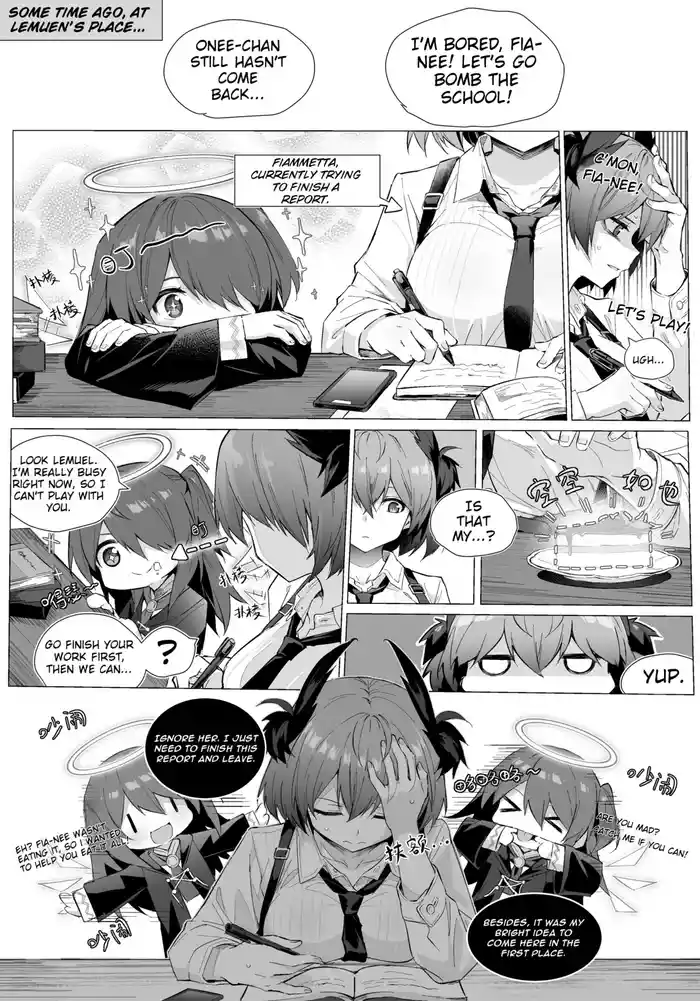 Fiammetta x Exusiai Short Story + Omake + Egg Play