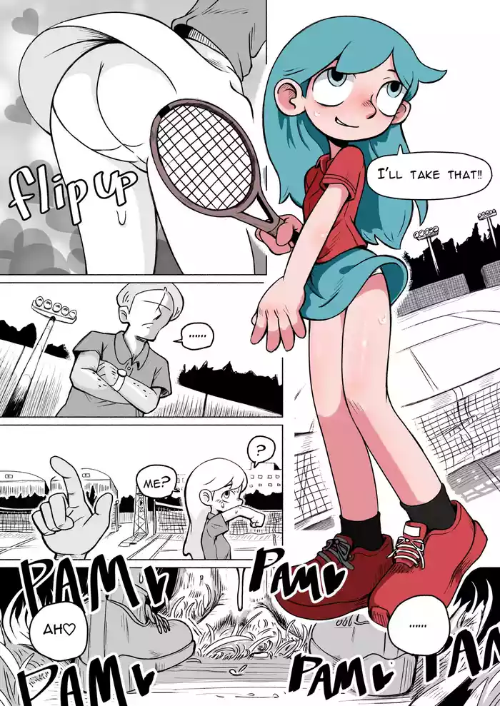 Hilda after tennis play