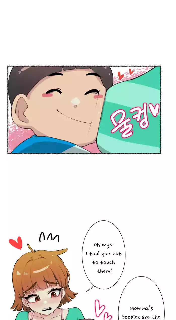 a mother's breast-loving child