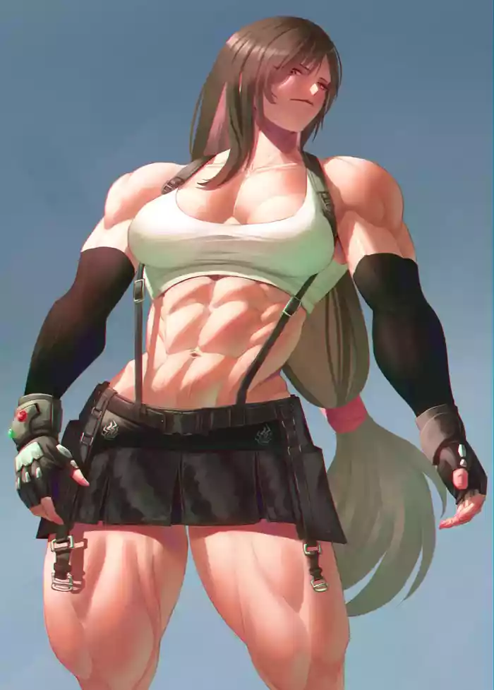 muscle girl art